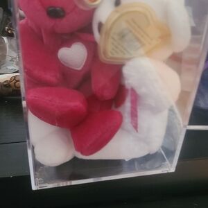 Red and White Heart Teddy Bears